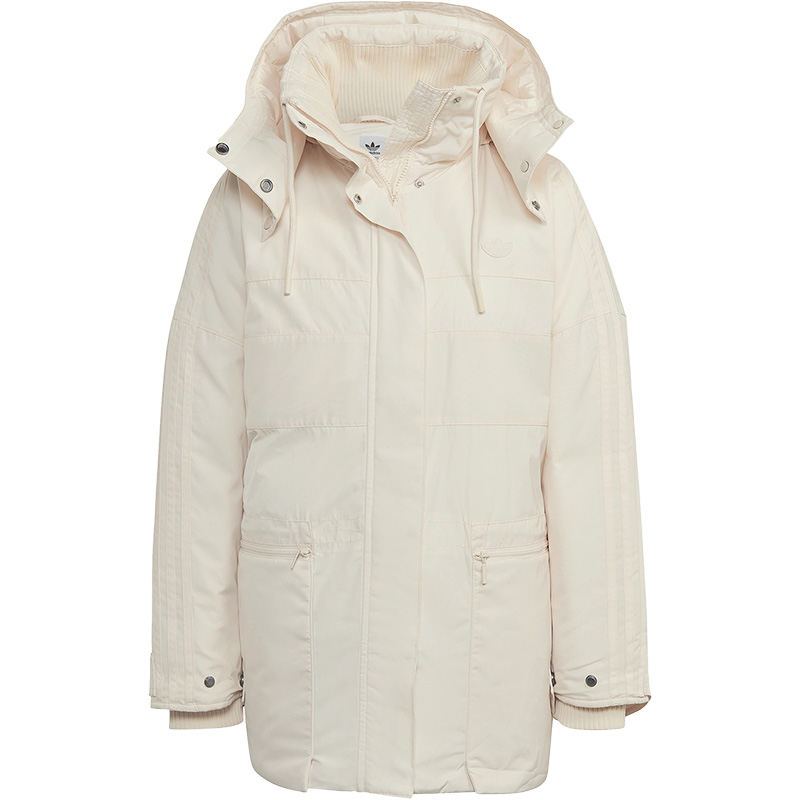 Adidas/阿迪达斯官方正品三叶草PARKA 女子连帽保暖棉服HK5249