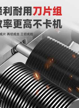 冠霆绞肉机商用大型不锈钢多功能切丝切片一体机大功率打肉灌肠机