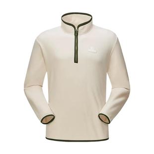 骆驼户外半拉链抓绒衣女2025春秋摇粒绒保暖冲锋衣内胆打底卫衣男