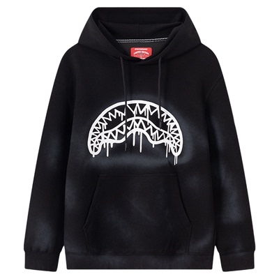 SPRAYGROUND鲨鱼嘴2026春款扎染连帽卫衣男女宽松情侣帽衫上衣