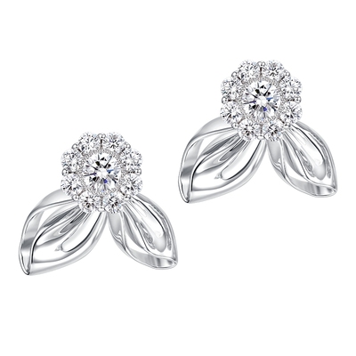 lefame拉飞姆时尚轻奢高级感兔耳朵设计耳钉耳饰