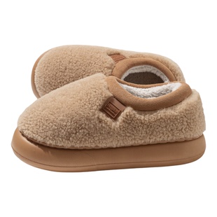 男士包跟棉拖鞋秋冬季情侣室内家居加绒保暖外穿踩屎感防滑棉鞋女