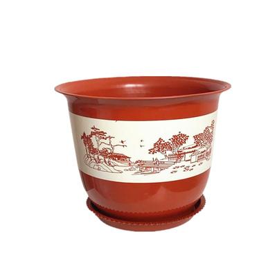 圆形花盆塑料大号处理仿陶瓷树脂