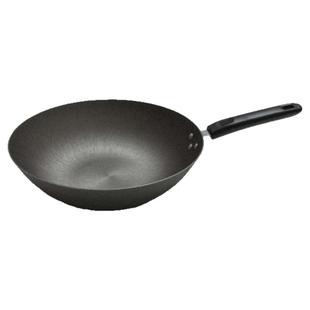 无涂层炒锅纯铁锅健康生铁锅老式家用平底锅电磁炉燃气灶通用