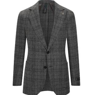 【100%绵羊毛】东博利尼秋冬格子羊毛西装外套男士休闲老钱风西服