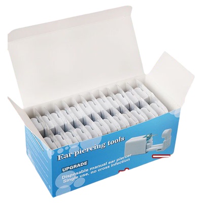 花兮不锈钢糖果色一次性穿耳器