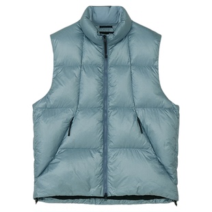 Goldwin PERTEX女士轻量保暖羽绒马甲厚鸭绒立领外套