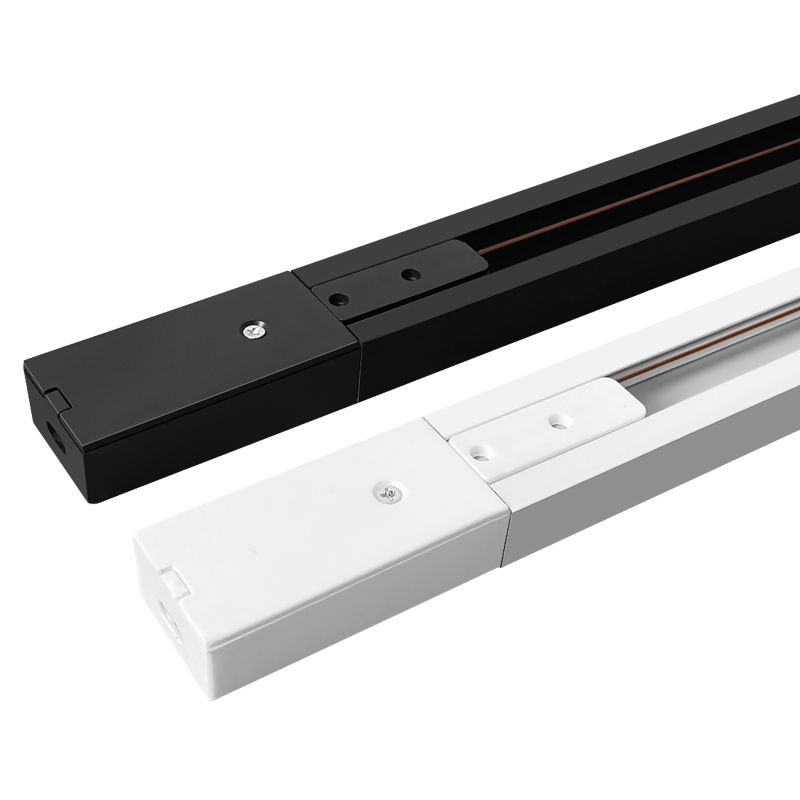 led轨道射灯通用支架轨道条0.5米1米1.5米2米全套导轨条扁铜内芯