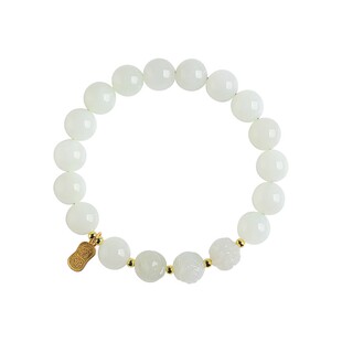 2026和田玉三合生肖手链马年转运珠蛇鸡牛虎马狗猪兔羊猴鼠龙手串