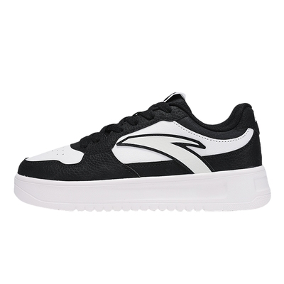 安踏女鞋板鞋2025新款秋冬女生出街黑白休闲鞋子透气软底运动鞋女