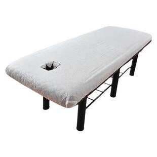 一次性床罩使用床罩美容院按摩带洞床套防尘床笠理疗带松紧加厚