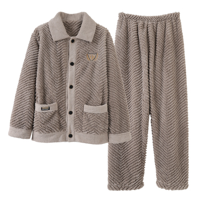 2025新款中年爸爸两件套睡衣