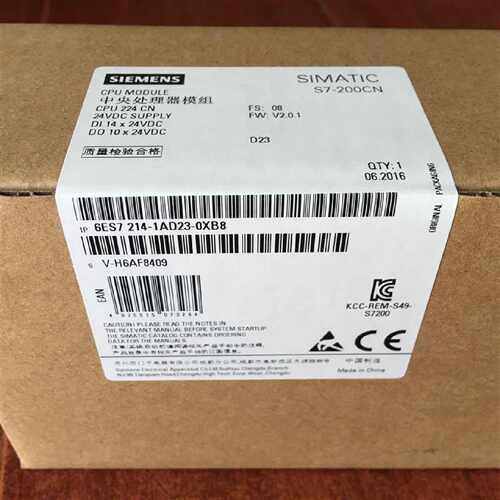议价6ES7214-1AD23-0XB80西门子200PLC模块6ES7214-12ABD23-0XB80