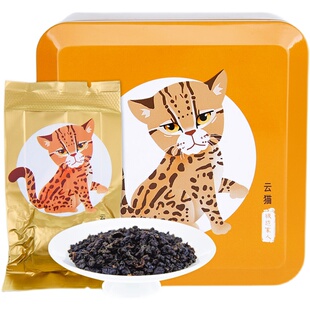 极边家人云猫高山茶乌龙茶送礼金乌龙茶无添加送礼茶叶105g