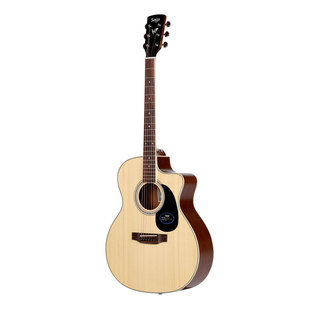 Saga sf700萨伽初学者男女正品民谣云杉单板木吉他【趣弹吉他】