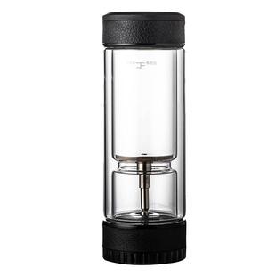 茶水分离双层透明玻璃杯商务礼品定制刻字茶杯高档加厚车载水杯子