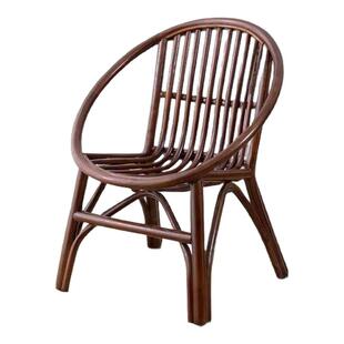 新款天然真藤藤椅单人休闲座椅靠背小椅子老人藤椅家用小型阳台椅