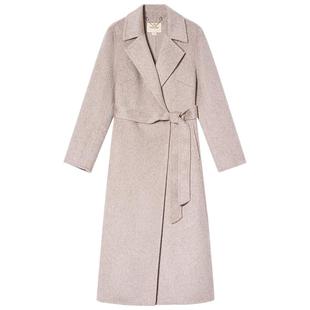 诗篇专选双面羊毛大衣女中长款毛呢外套2025冬款