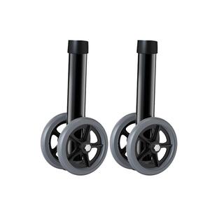 雅德助行器配件万向轮橡胶脚垫坐便椅坐板老人辅助通用双排脚轮底