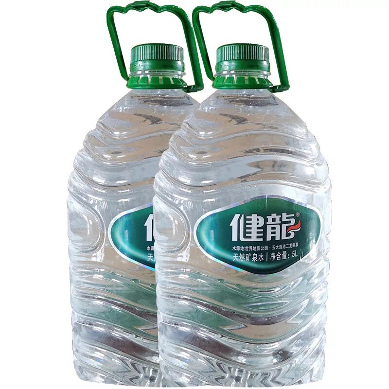 健龙五大连池大桶装矿泉水泡茶专用纯净水火山冷矿泉煮饭水5L*2桶