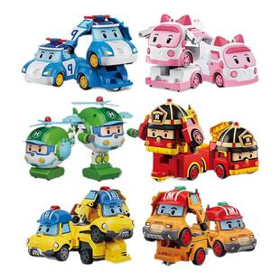 正版变形警车珀利POLI海利安巴罗伊巴奇救援车变形机器人儿童玩具