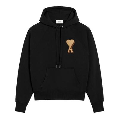 【季末甄选】Ami Paris 男女同款毛巾绣爱心棉卫衣 爱心套头衫