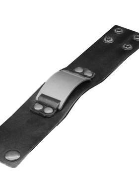 新创意个性银灰色牛皮朋克风手镯