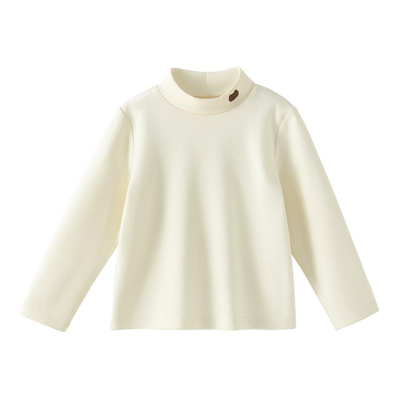 贝肽斯儿童打底衫宝宝保暖上衣长袖秋冬男女童半高领内衣童装a类