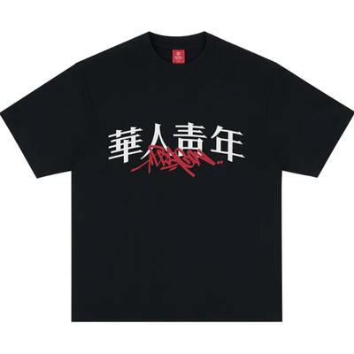 青年涂鸦印花短袖纯棉情侣t恤女