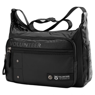 华朗迪尔斜挎包男轻便户外通勤包新款牛津布大容量多口袋单肩包男