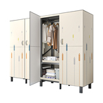 布衣柜卧室家用免安装简易出租房组装折叠全钢架加粗加厚结实耐用