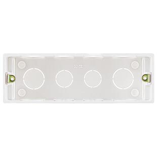 公牛插座旗舰插座开关 118型底盒4位暗盒布线盒 H16适用200mm面板