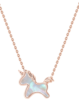 迪士尼马年限定招财萌马锁骨链