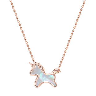 迪士尼马年新款招财萌马项链小众百搭马年限定款锁骨链情人节礼物