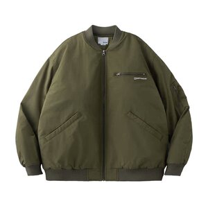 休闲秋冬飞行员夹克棉服男