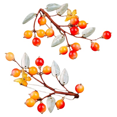 唐风宫廷造型小u钗点缀