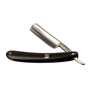 彭世一体9cr18不锈钢刮脸修面刀剃头刀实木刀柄老式剃刀手工锻打