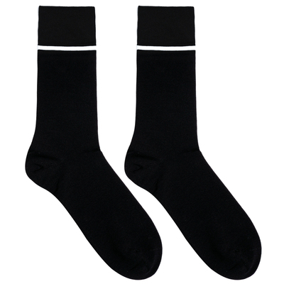 男士高筒丝光棉商务棉袜