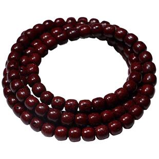 朱砂供星月菩提子手串108颗佛珠中草药古法泌色原籽盘玩项链手链