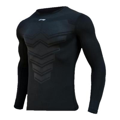 李宁健身衣服男紧身衣压缩长袖