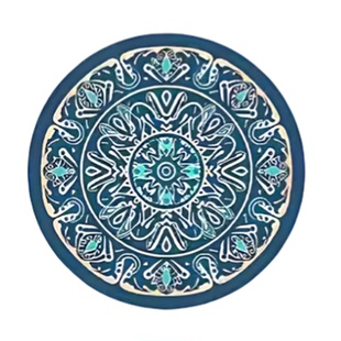 波西米亚家用餐桌隔热垫北欧风圆垫茶台吸水垫防烫防滑杯垫餐盘垫