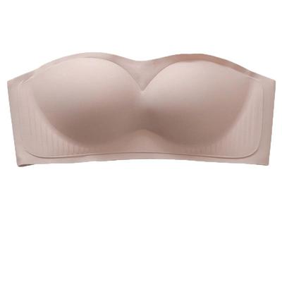 简约无钢圈聚拢上托0硅胶裹胸