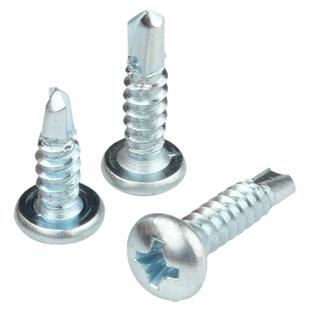 镀锌十字圆头钻尾自攻螺丝钉盘头自钻燕尾钉自攻螺钉M3.5M4.2M4.8
