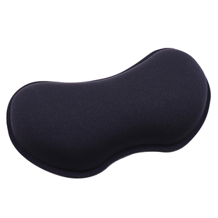 CAPERE(铠雷)鼠标垫护腕 慢回弹 亲肤电脑办公舒适硅胶黑色手托