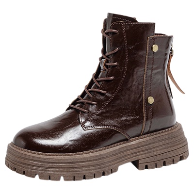 内增高马丁靴子女英伦风公转短靴