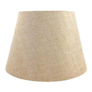 亚麻布艺台灯灯罩 配件床头壁灯落地灯仿羊皮PVC闪光银金色外壳罩