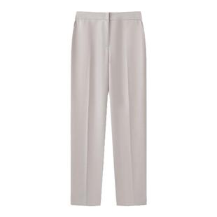 Laurel劳芮新款轻浅灰光感纤维锥形裤LWL352K06100