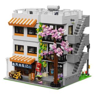 【优质定制】日本公寓街道景建筑积木高难度成人拼装玩具摆件