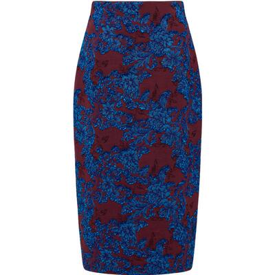 EP雅莹肌理感高腰开叉半身裙