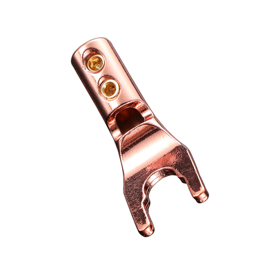 AVSSZ发烧紫铜Y插U型喇叭香蕉头